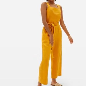 Everlane Linen Square-Neck Jumpsuit